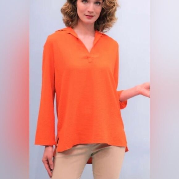 NWT … LENA GABRIELLE “Size: L” Carrot Blouse / Top - Picture 1 of 8